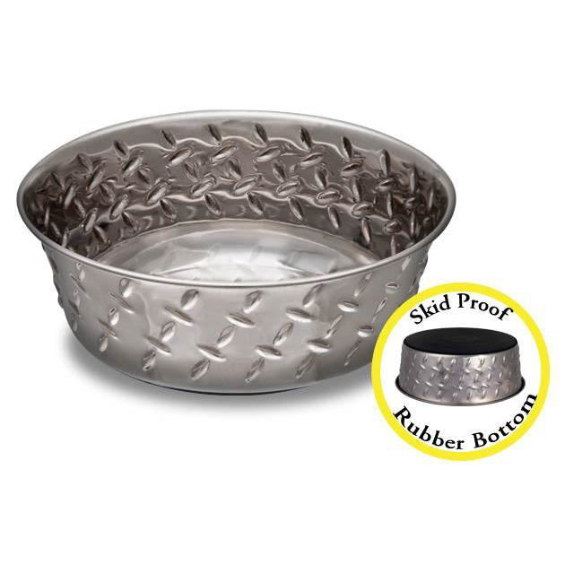 Ruff ‘N Tuff Diamond Plated Bowl Non Skid Bottom 2.8L