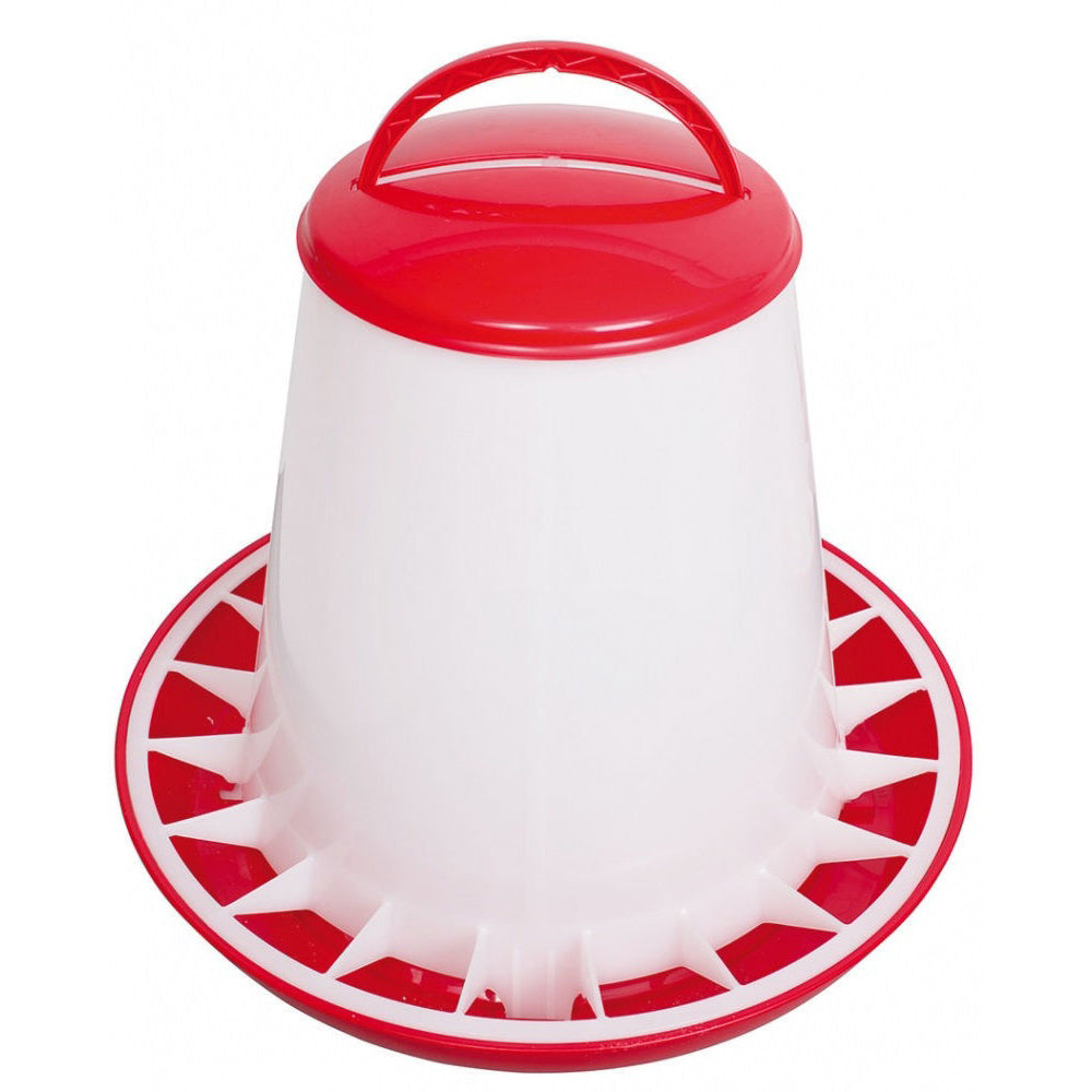 Stockshop Poultry Feeder Red / White 6kg