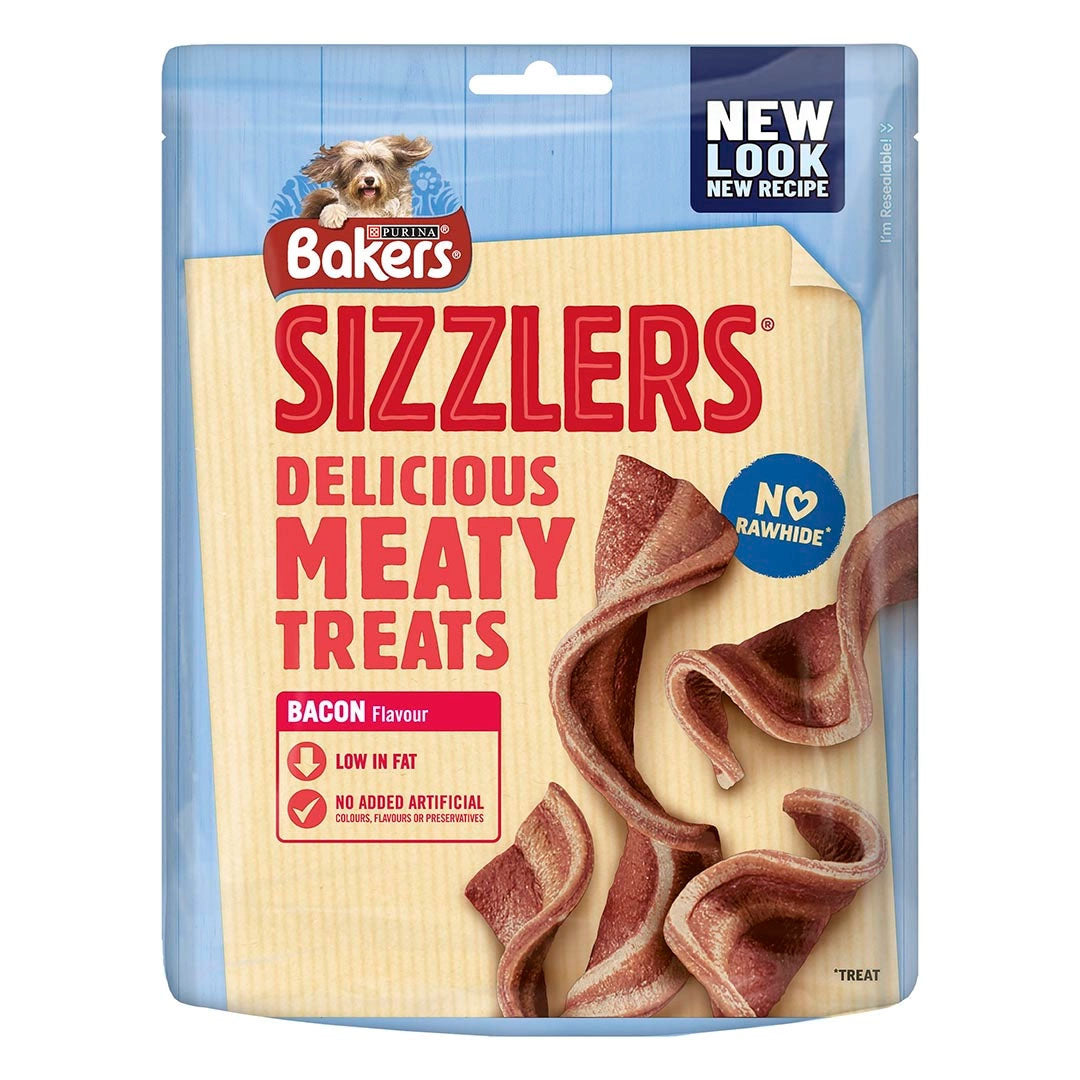 Bakers Sizzlers Bacon Dog Treats 90g