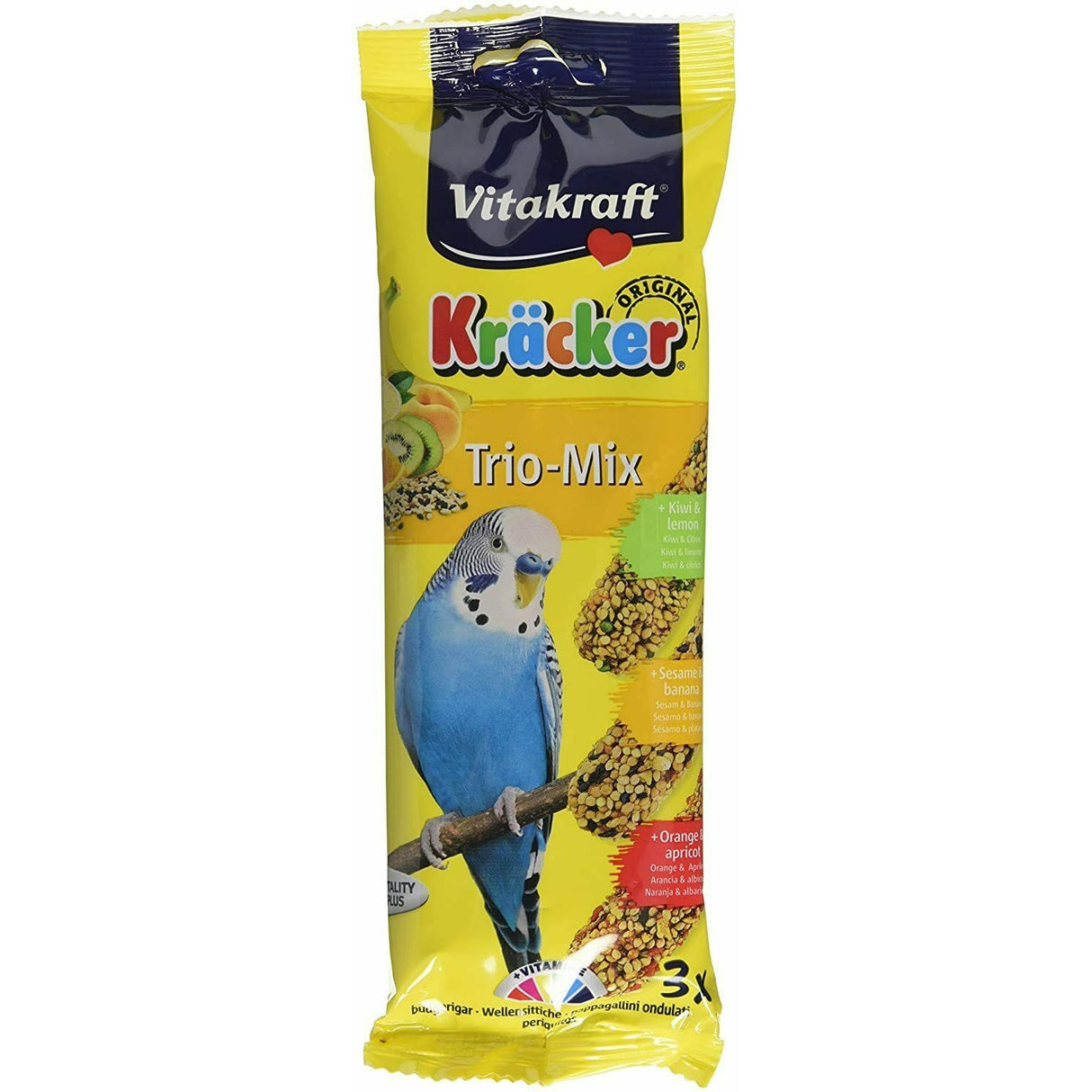 Vitakraft Budgie Kracker Kiwi Orange Banana