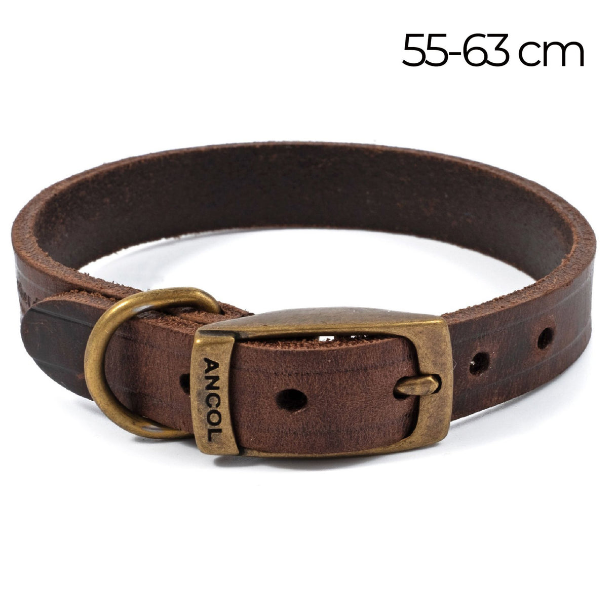 Heritage Latigo Leather Collar Havana 55-63cm Size 8