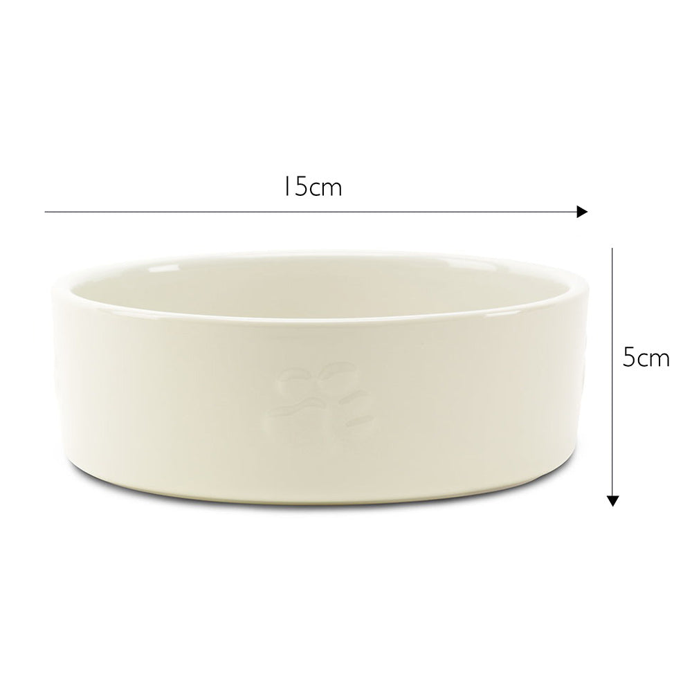 Scruffs Icon Food Bowl 15cm Cream