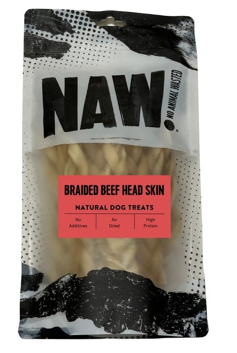 NAW Braided Beef Headskin 100g