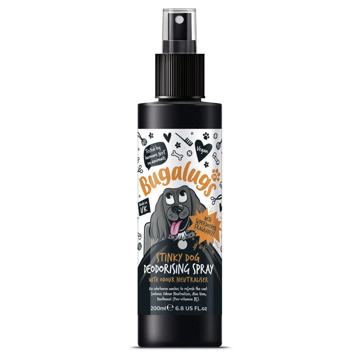 Bugalugs Stinky Dog Deodorising Spray With Odour Neutraliser 200ml