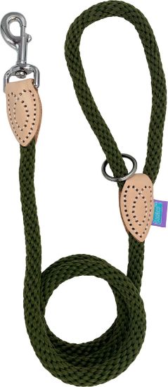 Hem & Boo Thin Softtouch 8mm Trigger Rope Lead Green 48" (120cm)