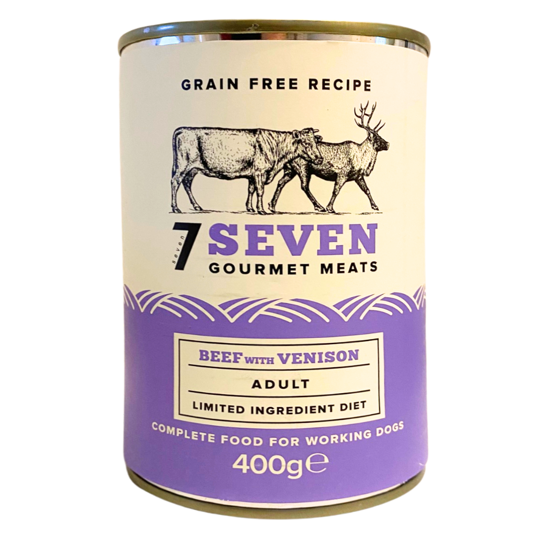 Seven Dog - Adult Beef & Venison Grain Free Tins 6x400g