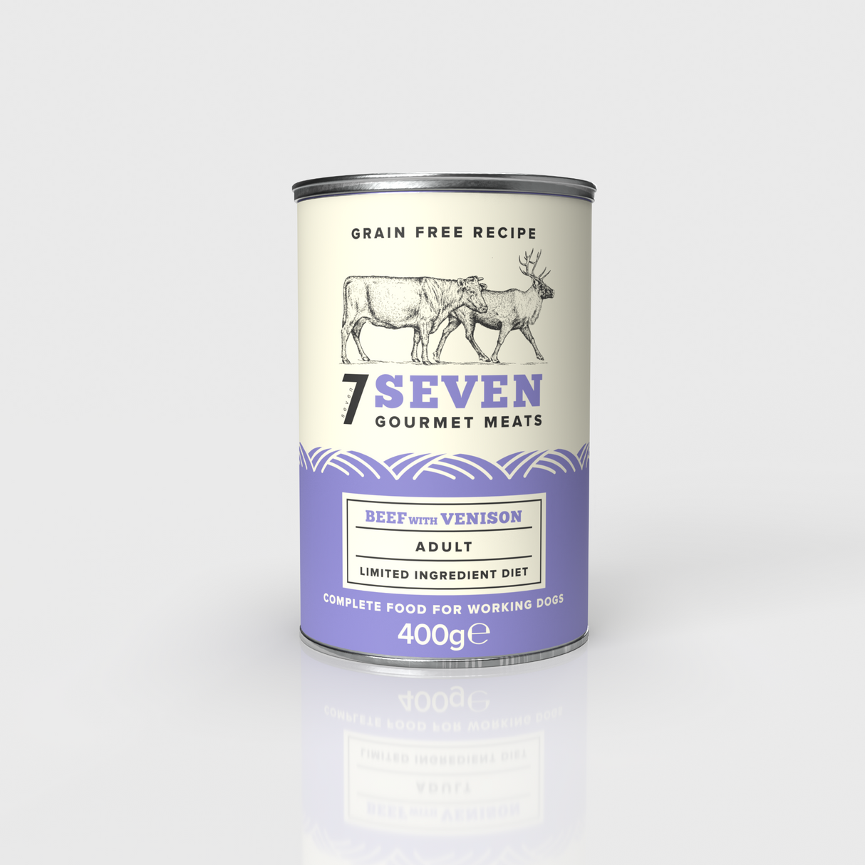 Seven Dog - Adult Beef & Venison Grain Free Tins 6x400g