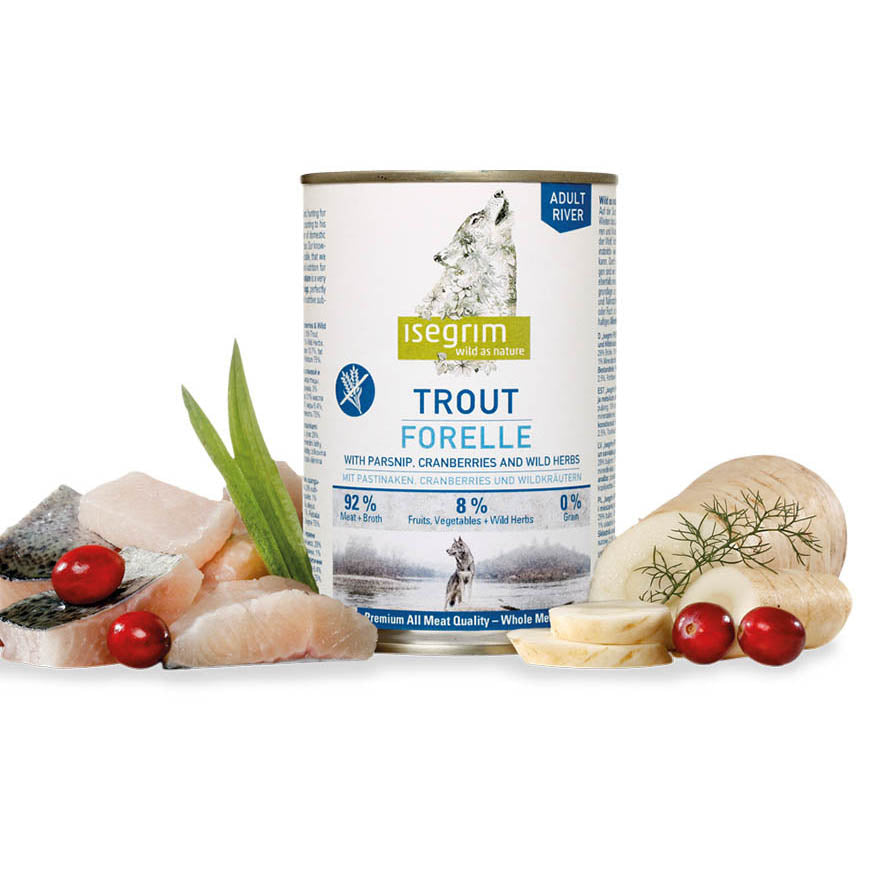 Isegrim Adult Trout & Parsnip Tin 6x800g