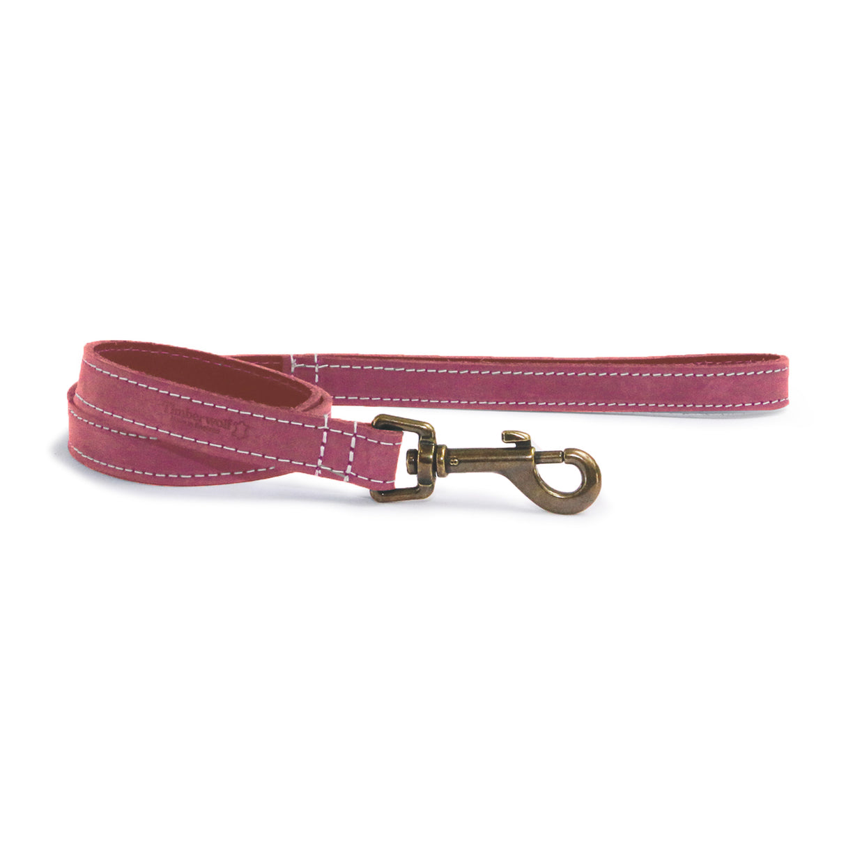 Ancol Timberwolf Leather Lead Raspberry 1mx19mm
