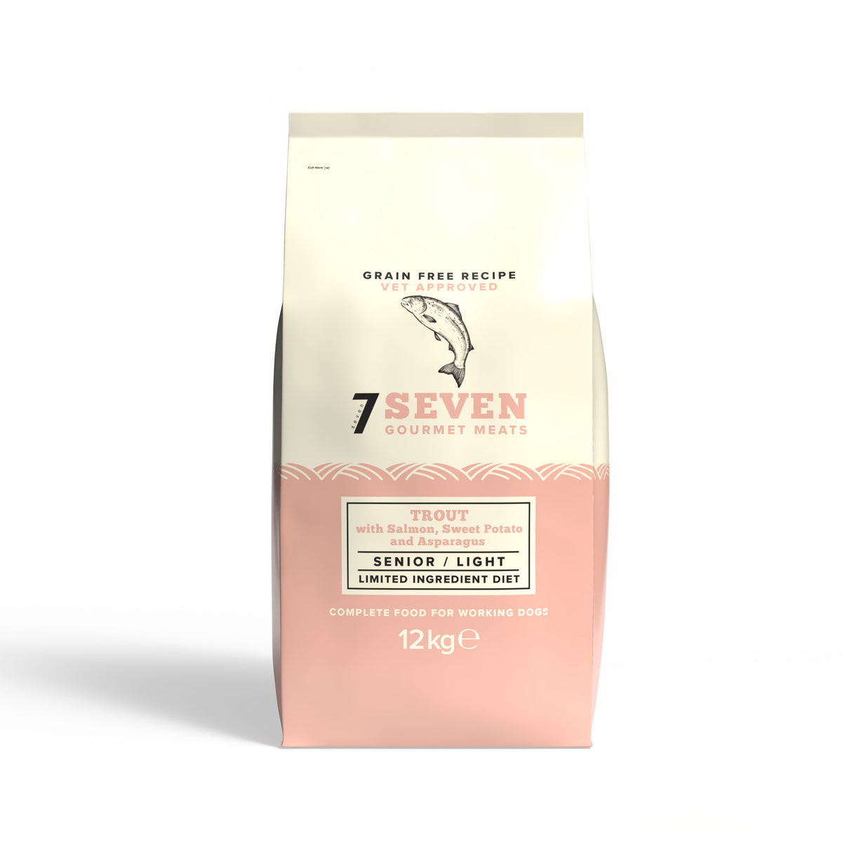 Seven Dog - Senior / Light Trout & Salmon with Sweet Potato & Asparagus Grain Free 12kg
