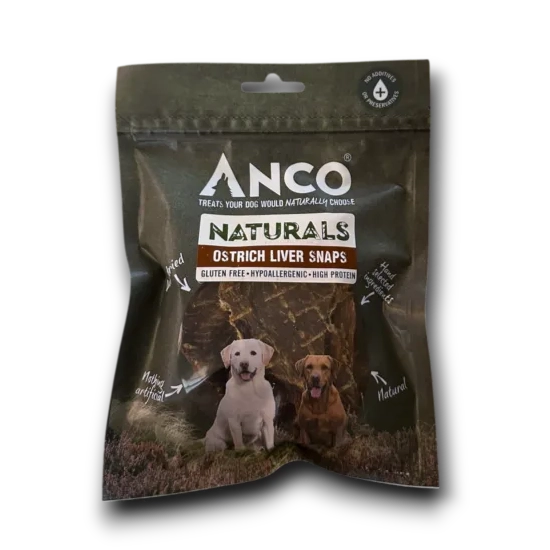 Anco Ostrich Liver Snaps 85g