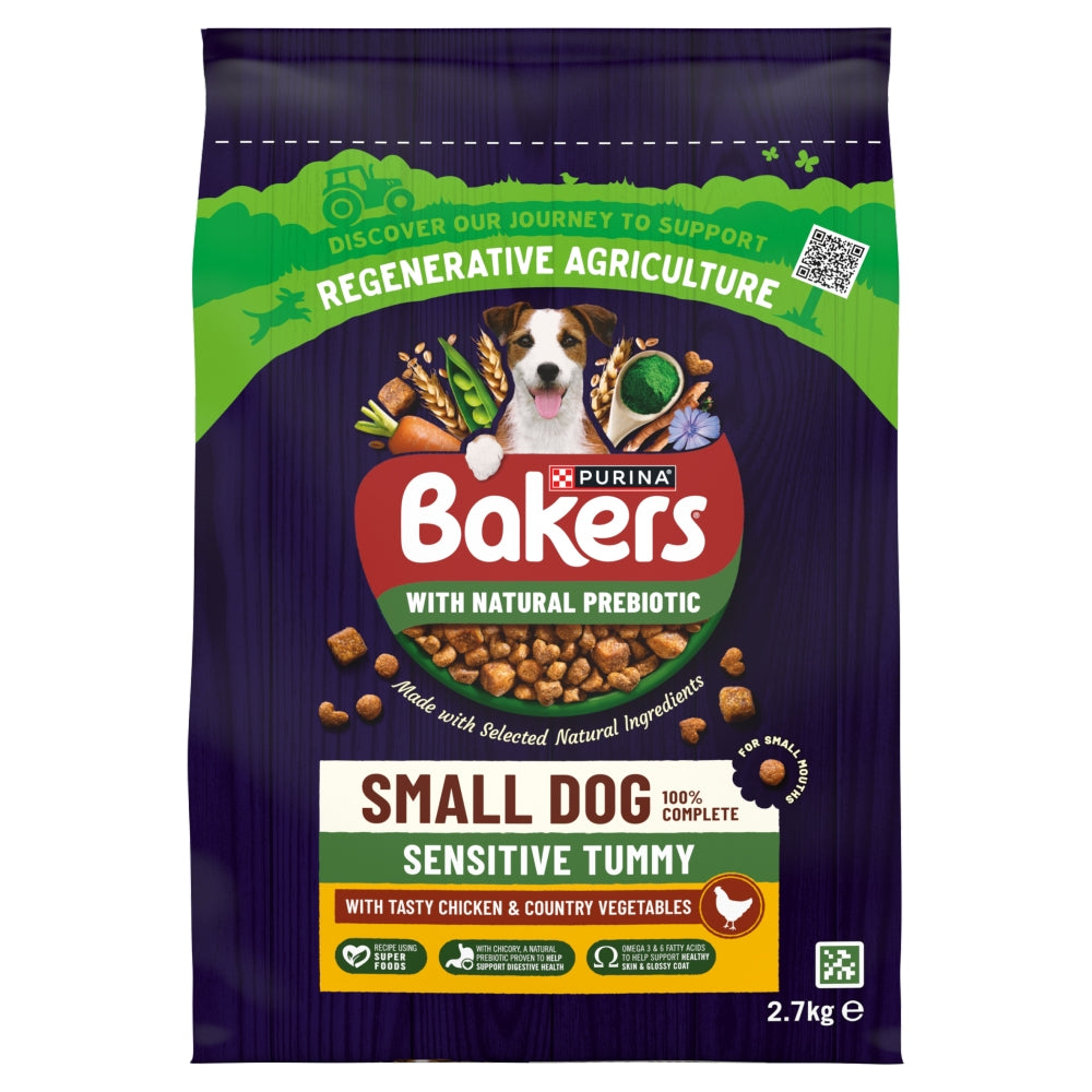 Bakers Small Dog Sensitive Tummy Dry Food 2.7kg