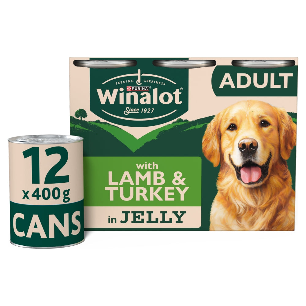 Winalot Tins Lamb & Turkey In Jelly 12x400g