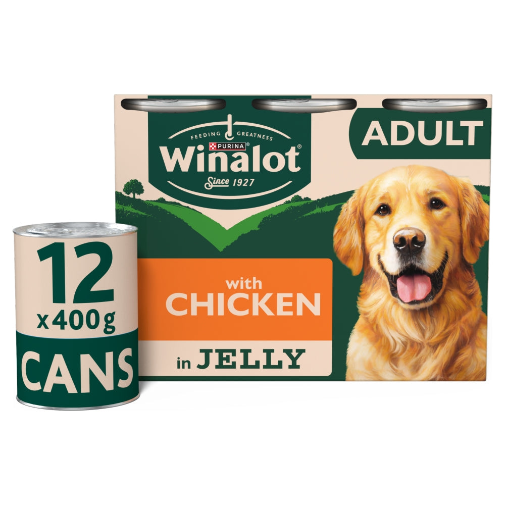 Winalot Tins Chicken In Jelly 12x400g