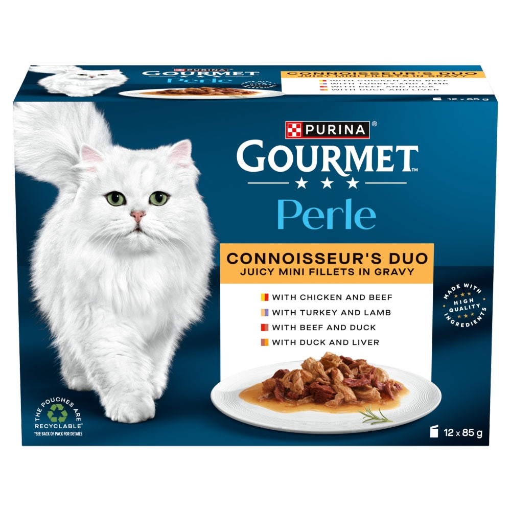 Gourmet Perle Connoisseur's Duo Mini Fillets In Gravy 12x85g