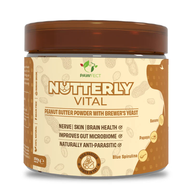 Pawfect Food Topper Nutterly Vital Peanut Butter Powder 250g