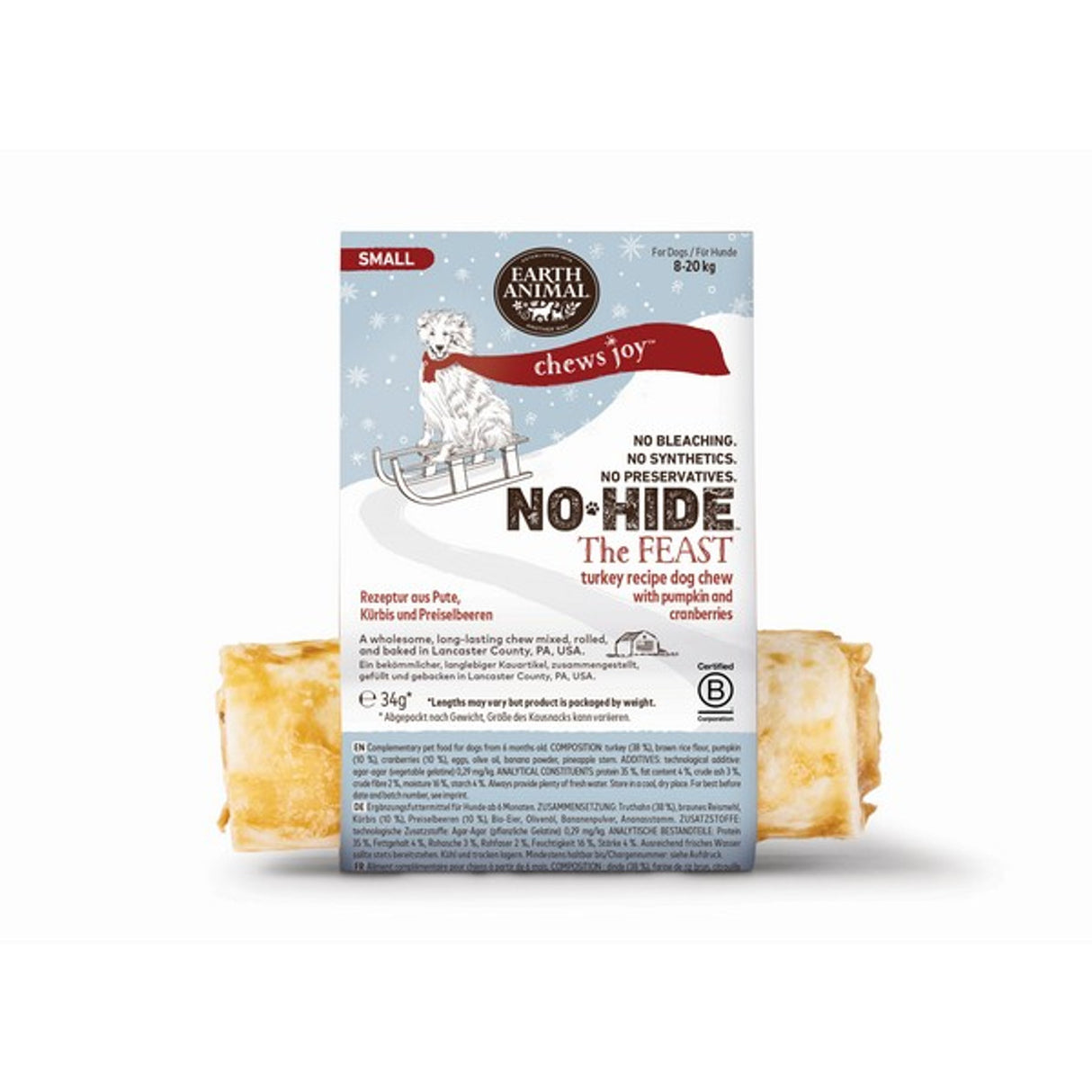 Earth Animal No Hide The Feast Turkey One Small Chew 34g