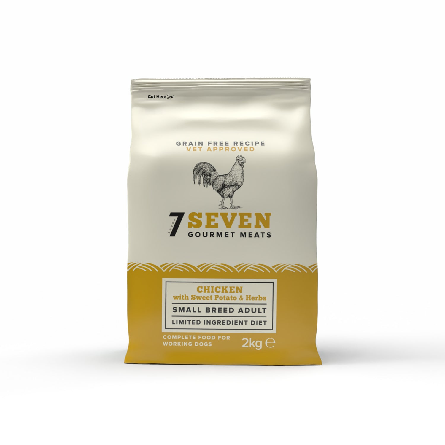 Seven Dog - Adult Small Breed Chicken with Sweet Potato & Herbs Grain Free 2kg