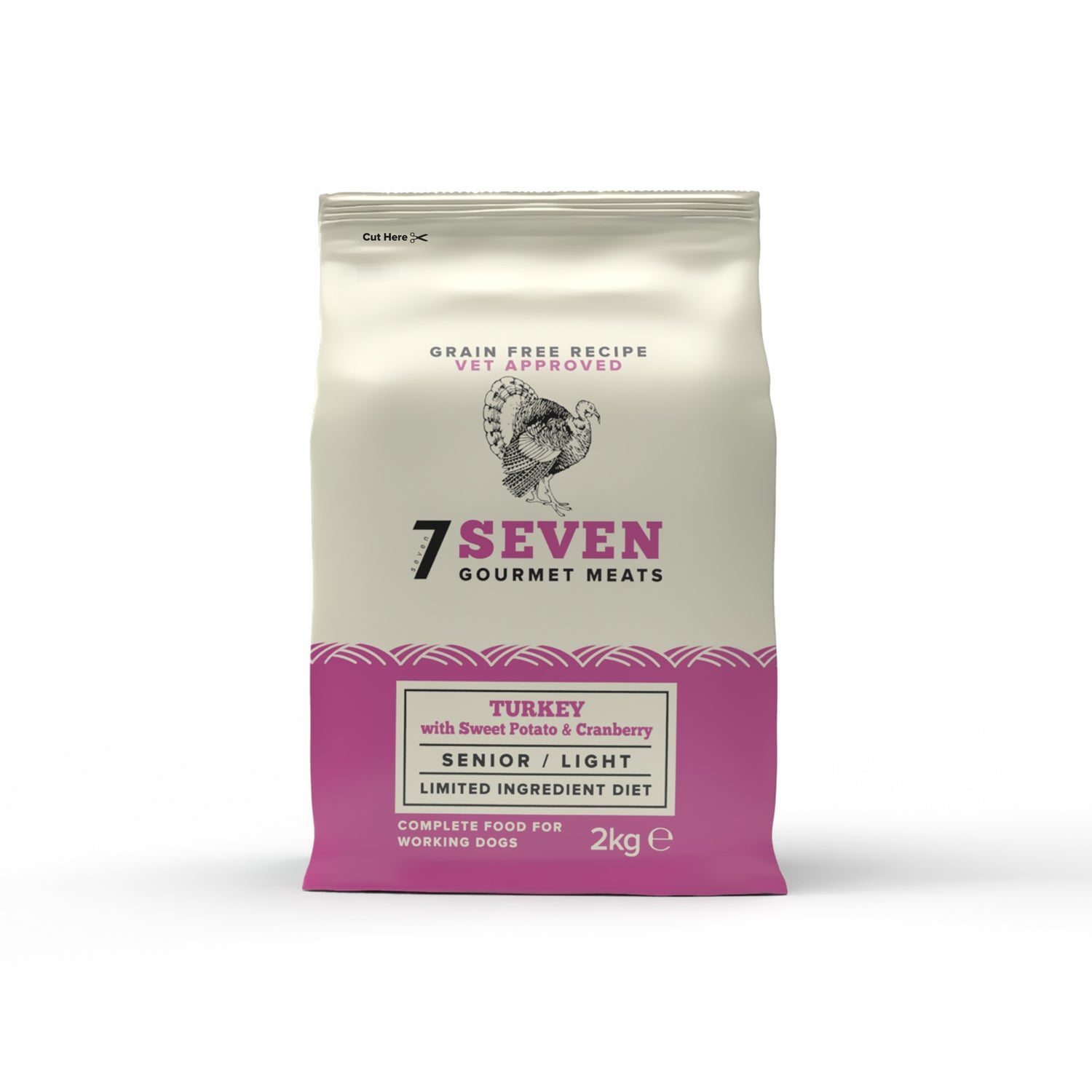 Seven Dog - Senior / Light Turkey with Sweet Potato & Cranberry Grain Free 2kg