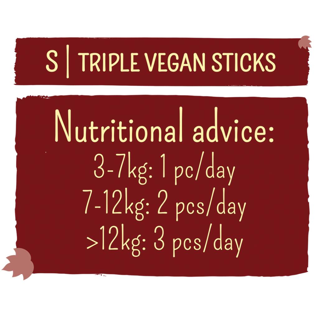Garden Bites Triple Vegan Sticks Small - single chew - 13cm