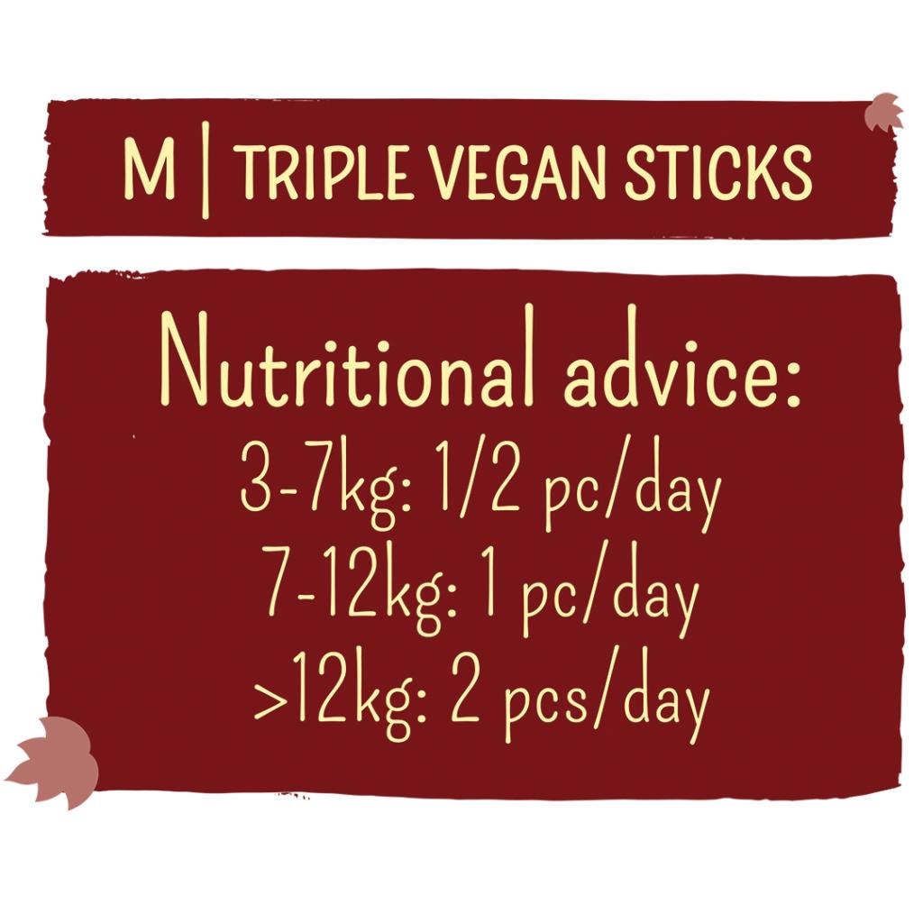 Garden Bites Triple Vegan Sticks Medium - single chew - 15cm
