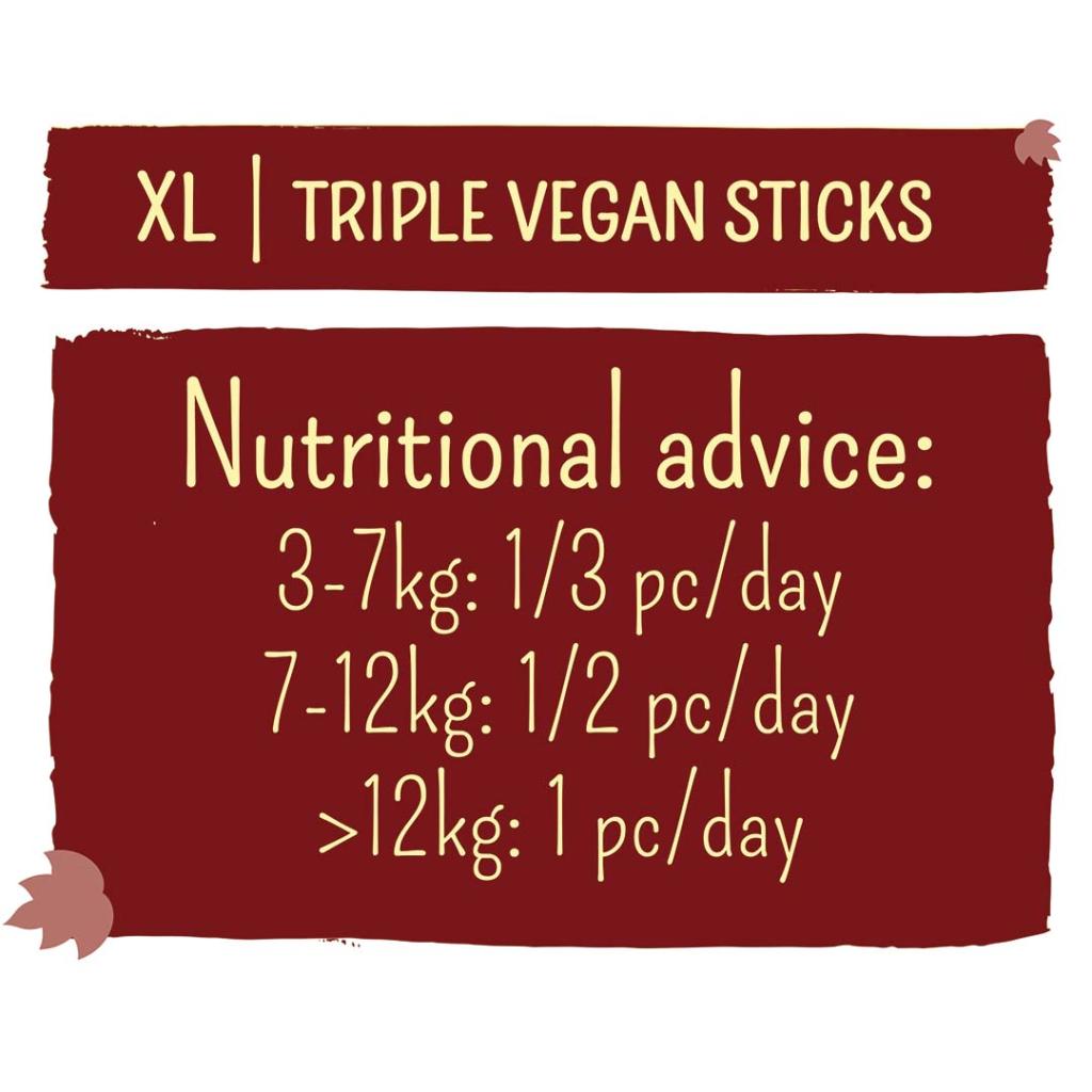 Garden Bites Triple Vegan Sticks XL - single chew - 25cm