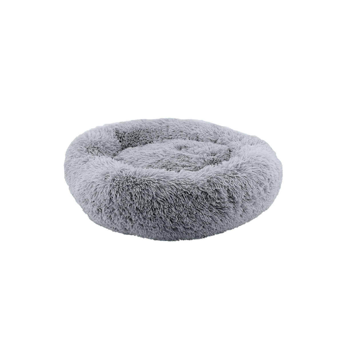 Ancol Sleepy Paws Plush Donut Bed Slate Grey 50cm
