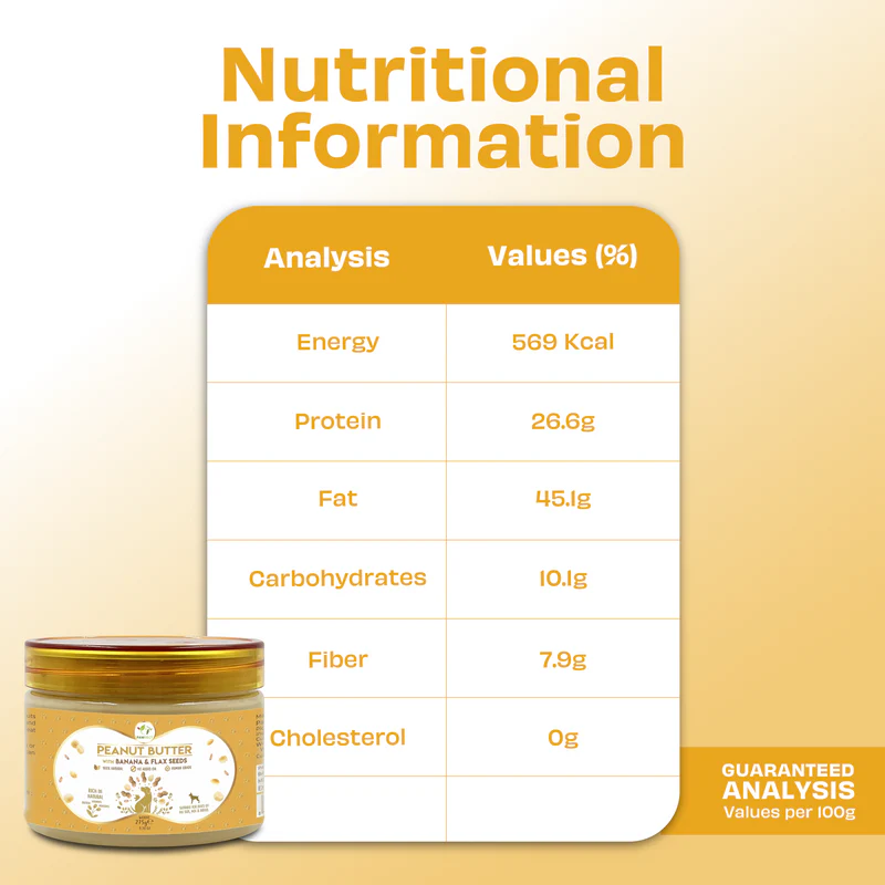 Pawfect Peanut Butter, Banana & Flaxseeds 275g
