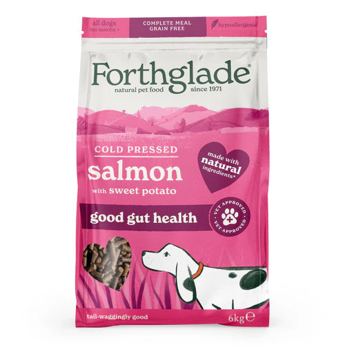 Forthglade Salmon Grain Free Cold Pressed Natural Dry Dog Food 6kg