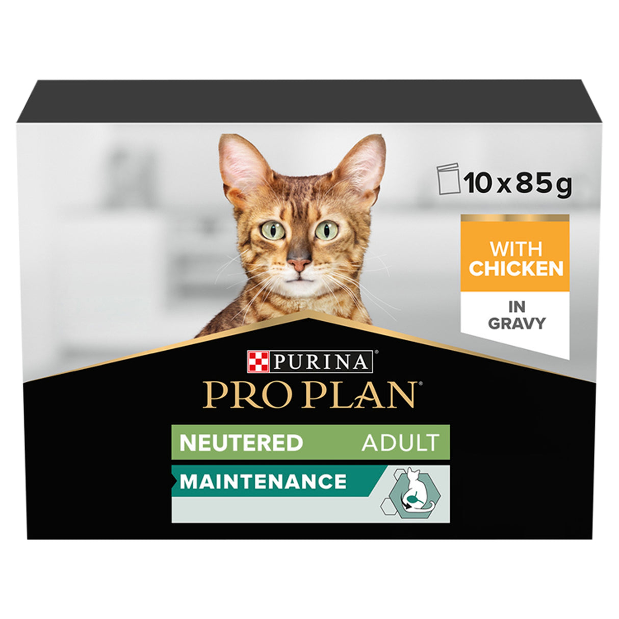 Pro Plan Cat - Adult Sterilised Maintenance Chicken In Gravy 10x85g