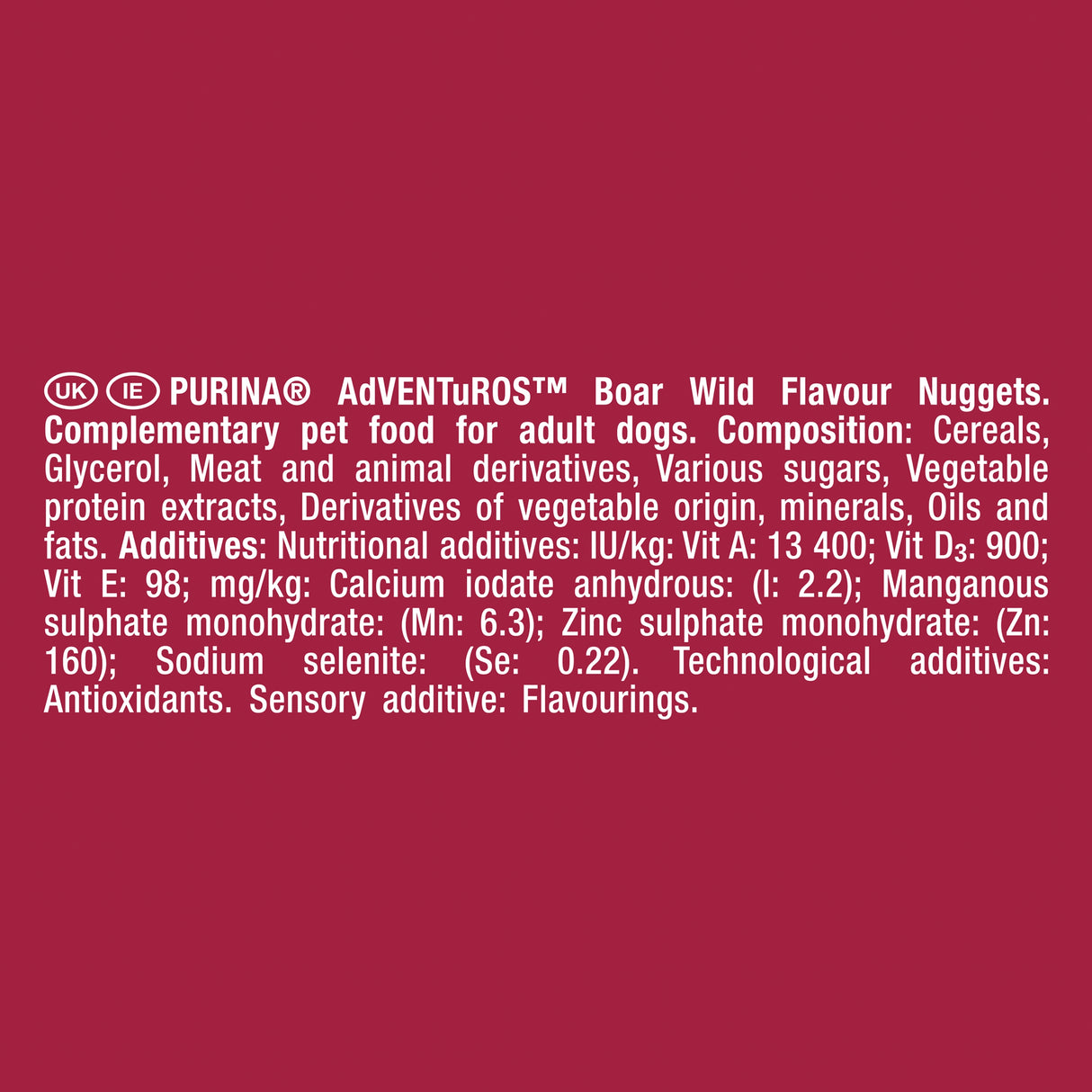 Purina Adventuros Nuggets Wild Boar Flavour 90g