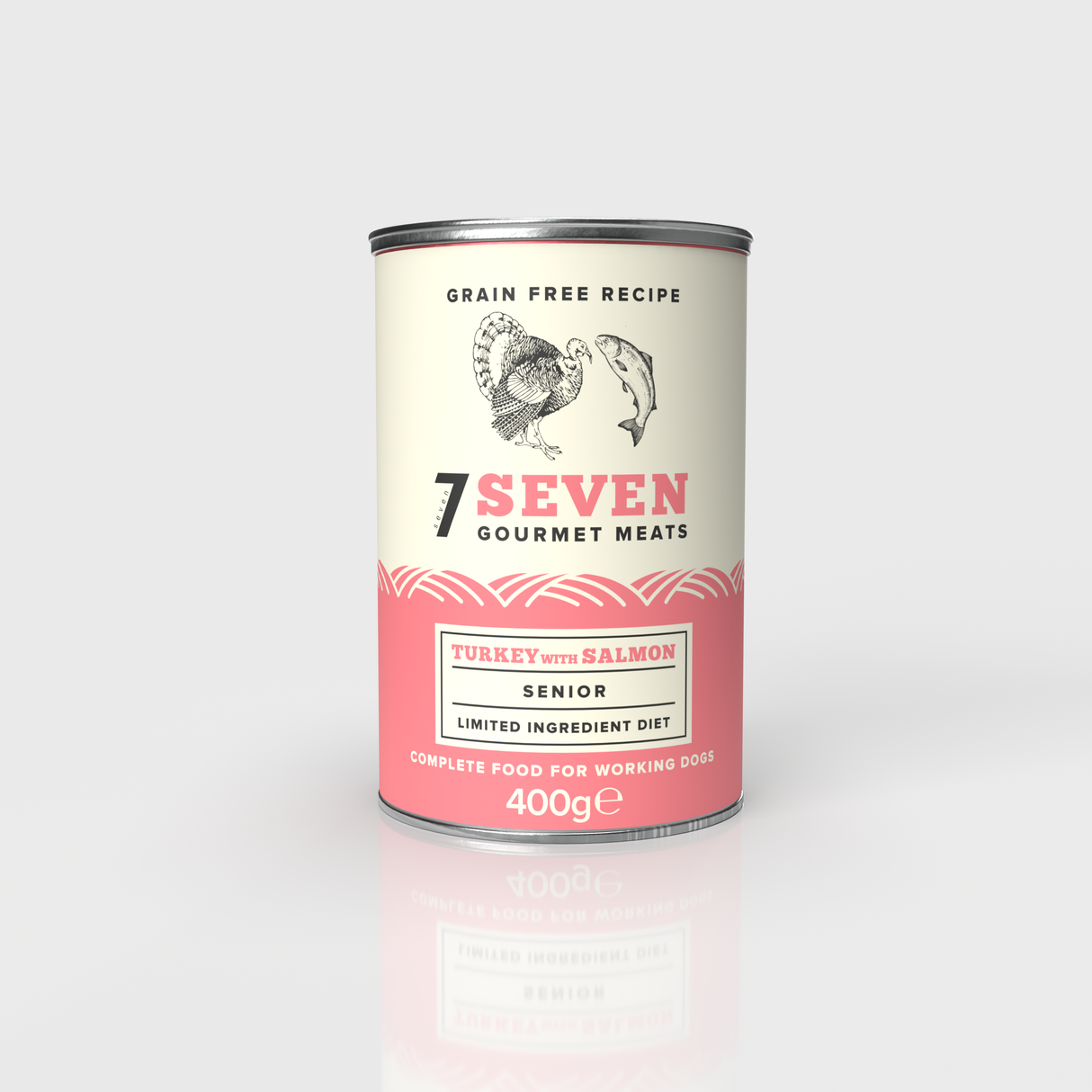 Seven Dog - Senior Turkey & Salmon Grain Free Tins 6x400g