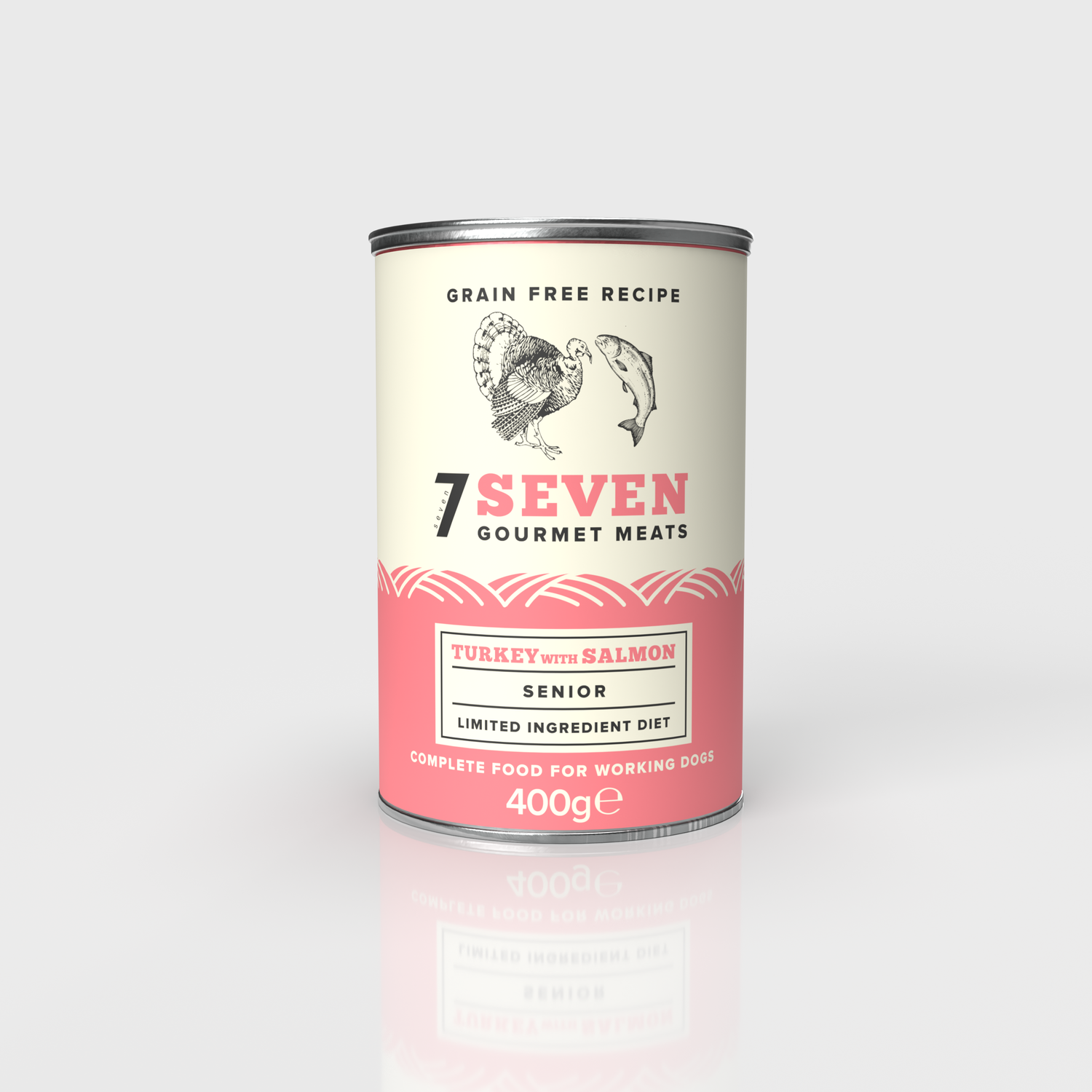 Seven Dog - Senior Turkey & Salmon Grain Free Tins 6x400g
