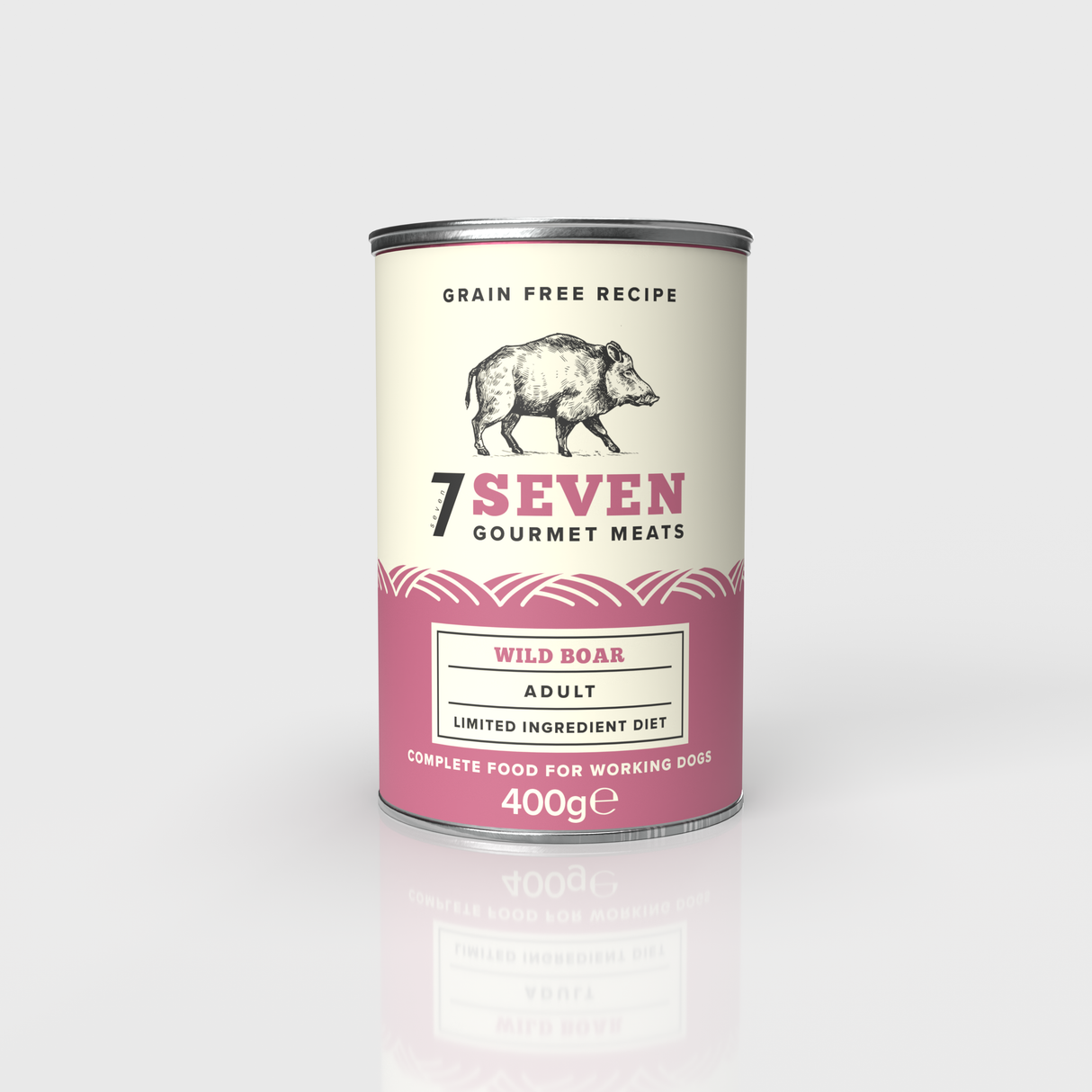 Seven Dog - Adult Wild Boar Grain Free Tins 6x400g