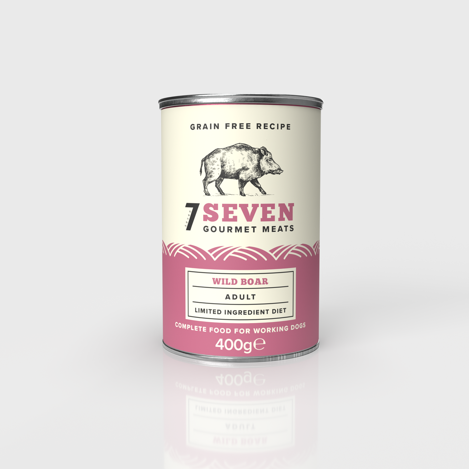 Seven Dog - Adult Wild Boar Grain Free Tins 6x400g