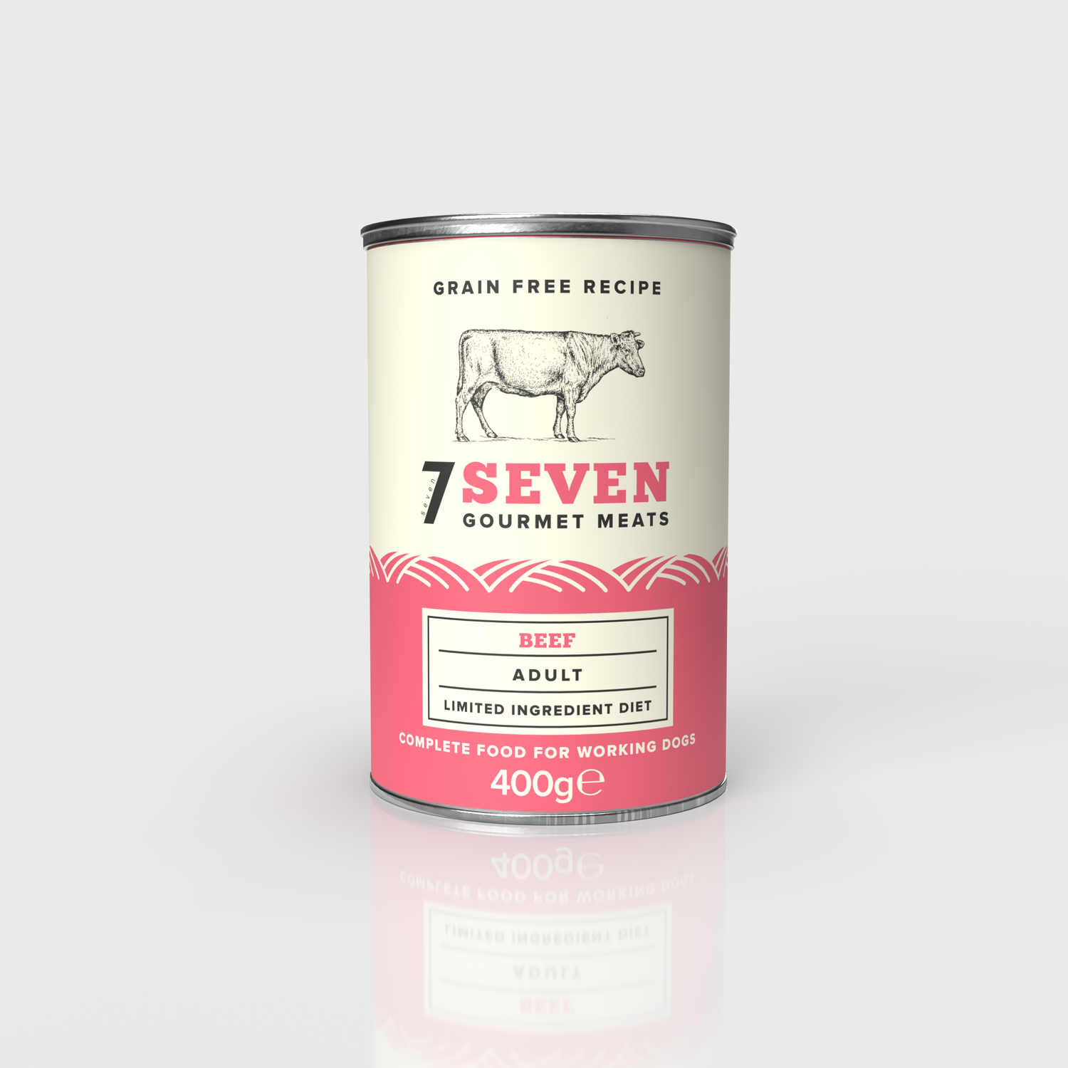 Seven Dog - Adult Beef Grain Free Tins 6x400g