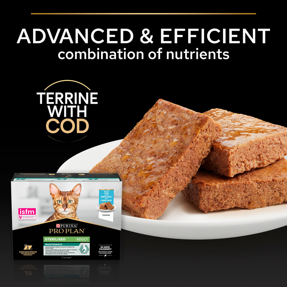 Pro Plan Cat - Adult Sterilised Maintenance Cod Terrine 10x75g