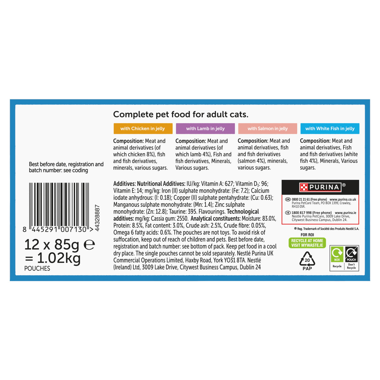 Felix Original Mixed Selection In Jelly Wet Cat Food 12x85g