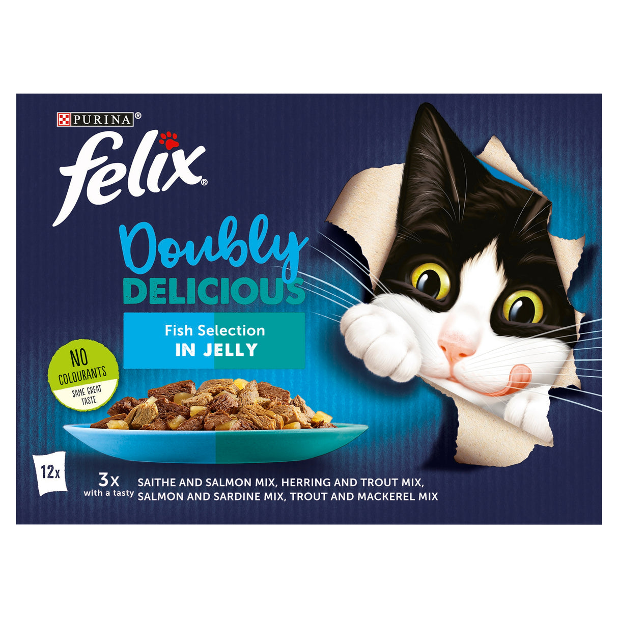 Felix Doubly Delicious Fish Selection in Jelly 12x85g