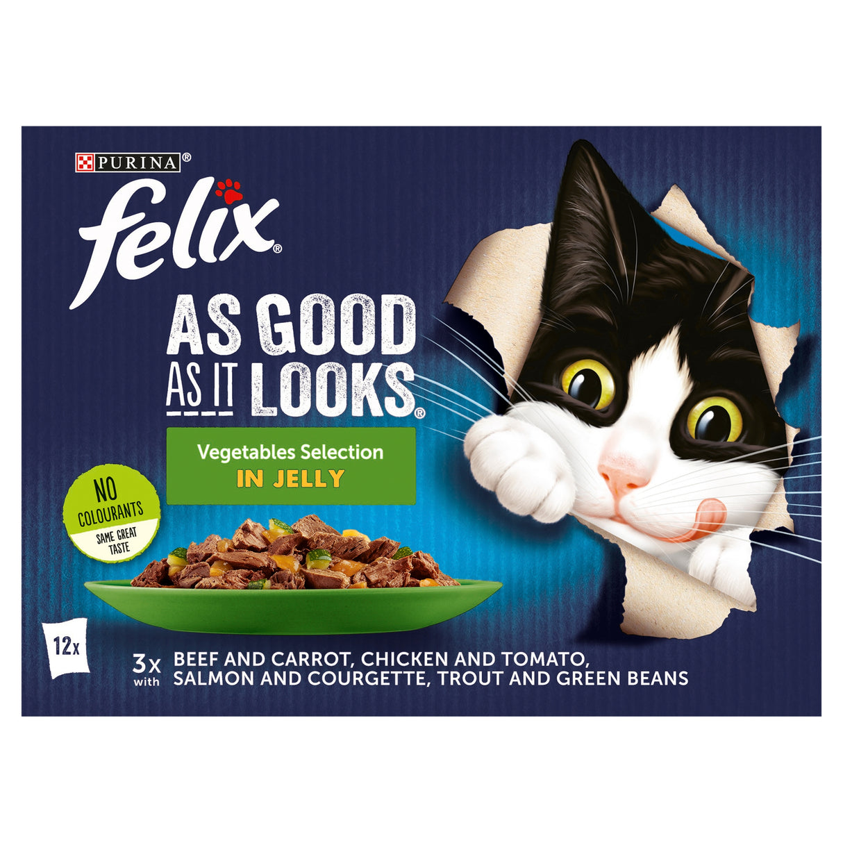Felix As Good As It Looks Favourites Selection with Vegetables in Jelly 12x85g