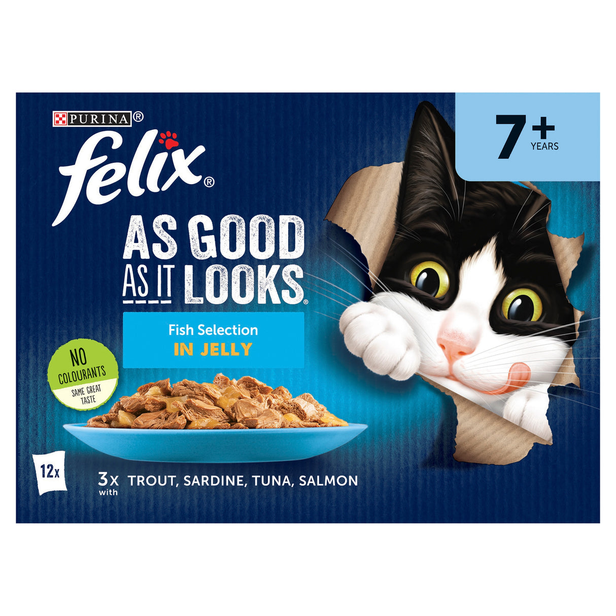 Felix As Good As It Looks Fish Selection in Jelly 7+ Years 12x85g