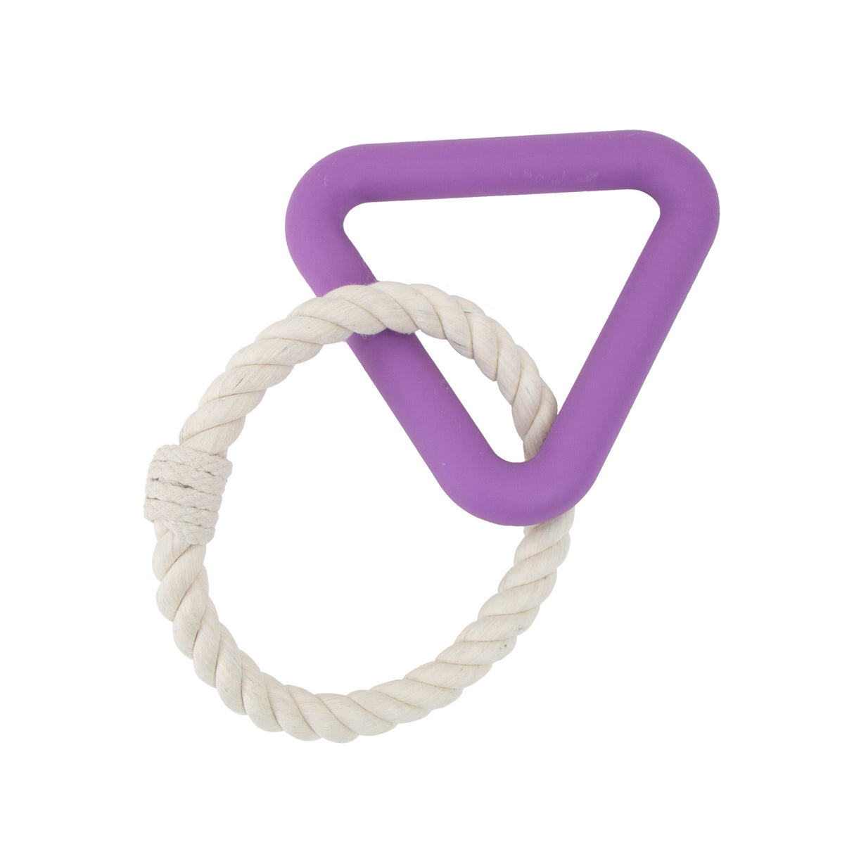 Ancol Playtime Natural Ropey Triangle (Purple)