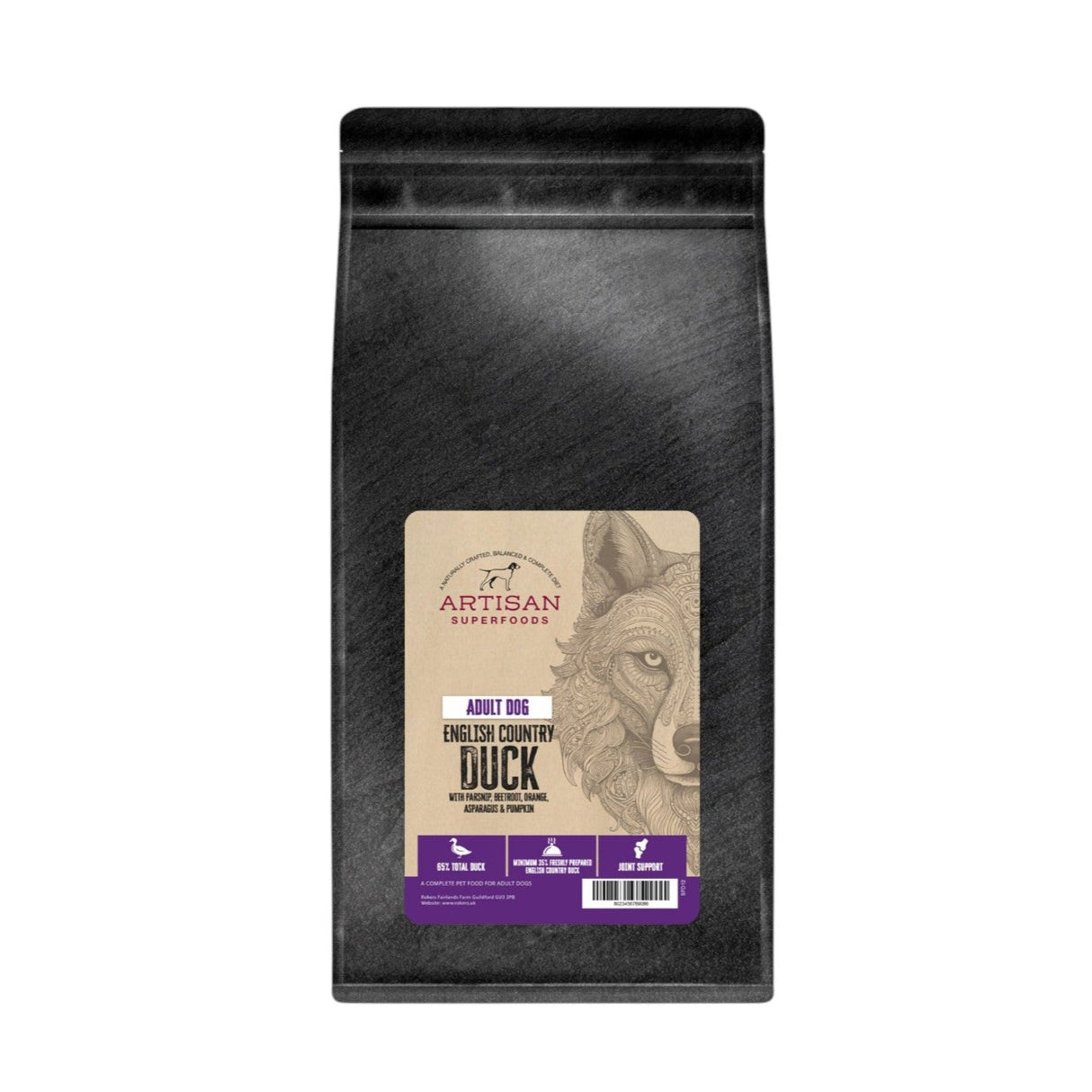 Artisan Superfood Duck Adult Dog Food 2kg