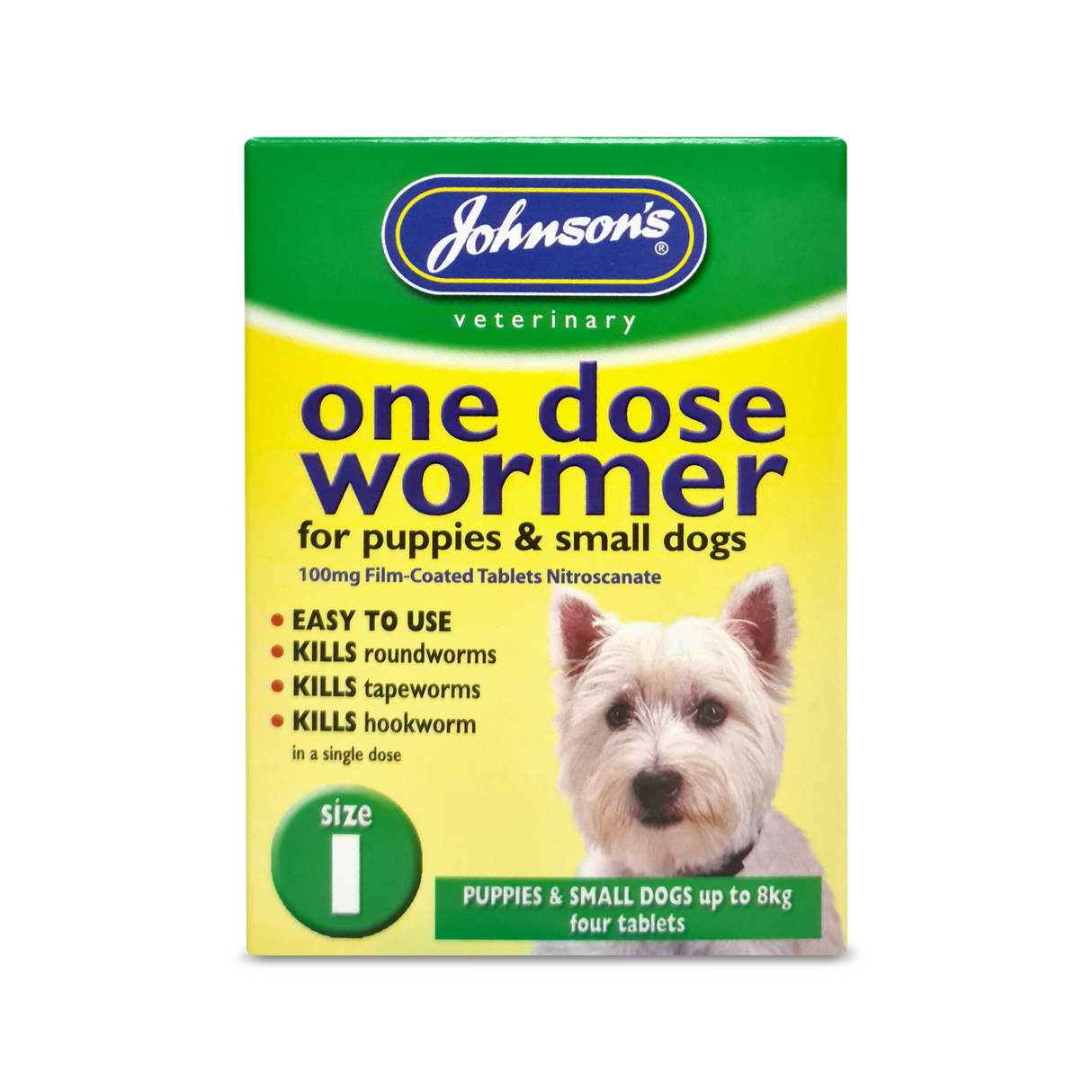 Johnsons One Dose Easy Wormer Size 1 (4 Tablets)