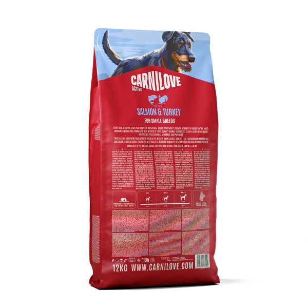 Carnilove Dog - Active Salmon & Turkey Small Breed Adult 4kg