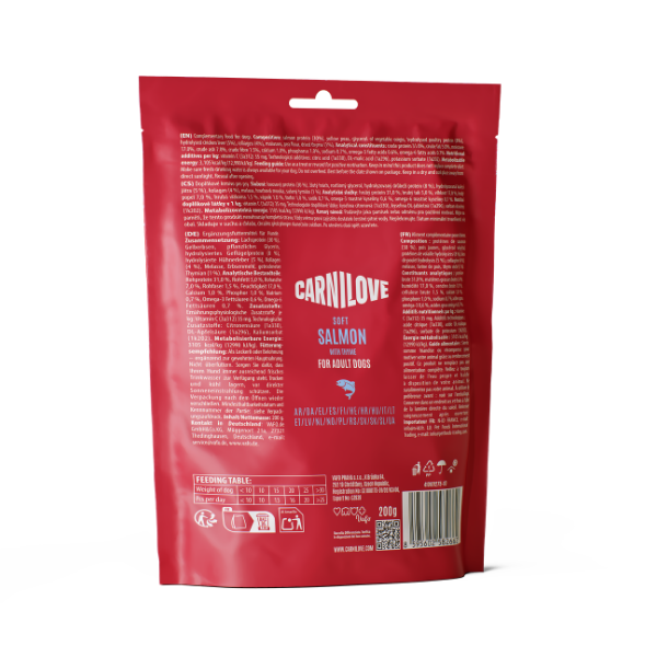 Carnilove Salmon Enriched With Thyme Soft Dog Treats 200g
