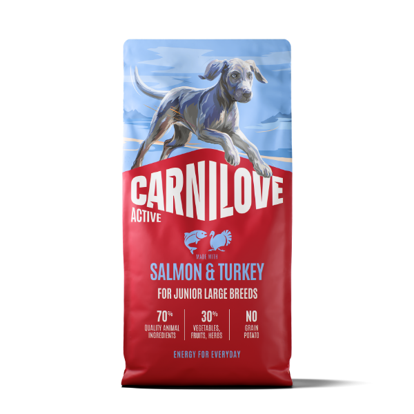 Carnilove Dog - Active Salmon & Turkey Large Breed Junior 12kg