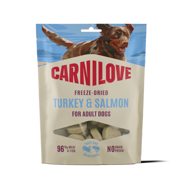 Carnilove Dog - Freeze Dried Raw Treats Turkey & Salmon 60g