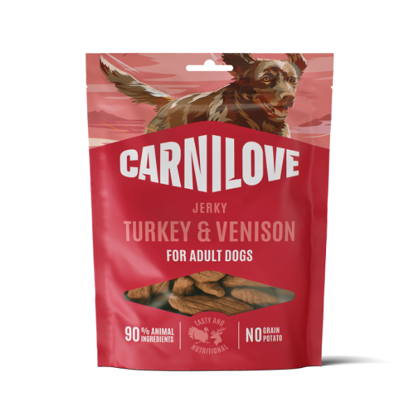 Carnilove Dog - Jerky Turkey & Venison Treats 100g