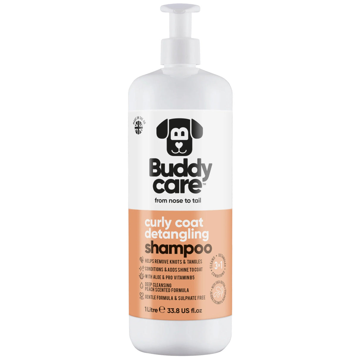 Buddy Care Curly Coat Detangling Shampoo 500ml